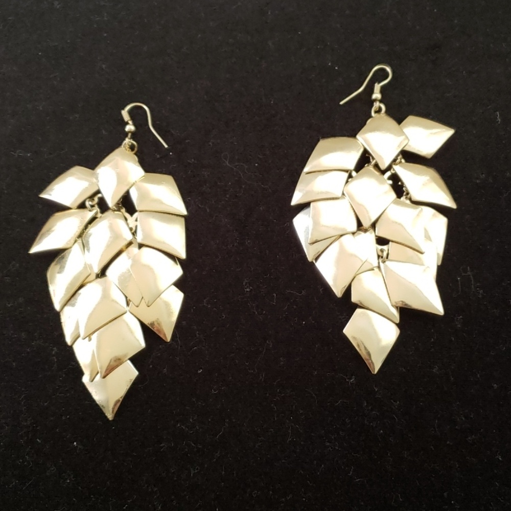 Gold tone earrings